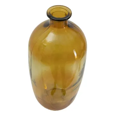 Wazon BOTELLA NAPOLES Szkło Recyklingowane Pomarańczowy 19x45 cm (PRODUKOWANY W HISZPANII)